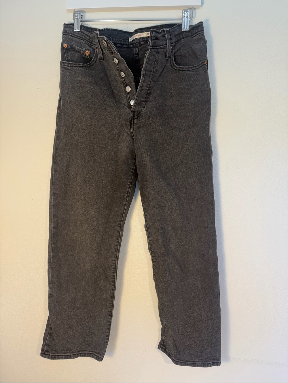 Levi’s Ribcage Straight Black Jeans